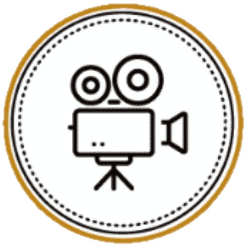 Videobox Icon – steht für die Videofunktion im Videofon, mit der Hochzeitsgäste emotionale Videobotschaften aufnehmen können