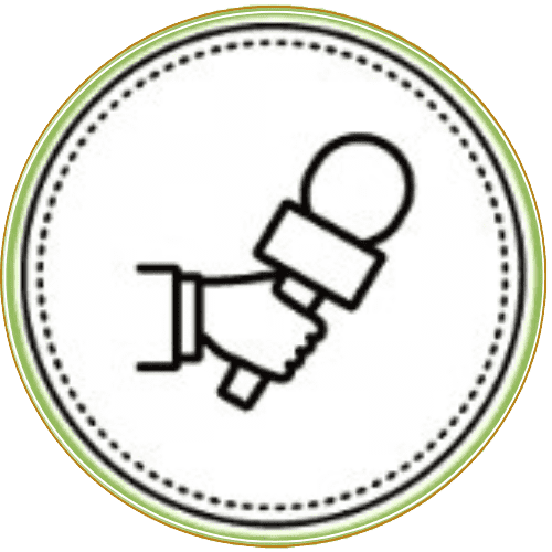 Karaoke Icon – steht für die Karaoke-Funktion im Videofon, mit der Hochzeitsgäste singen und Spaß haben können