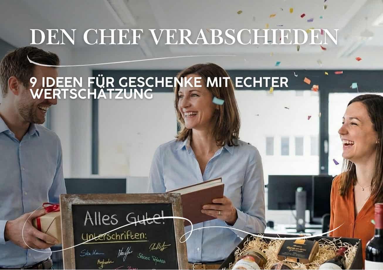 Abschiedsgeschenk Chef Ideen