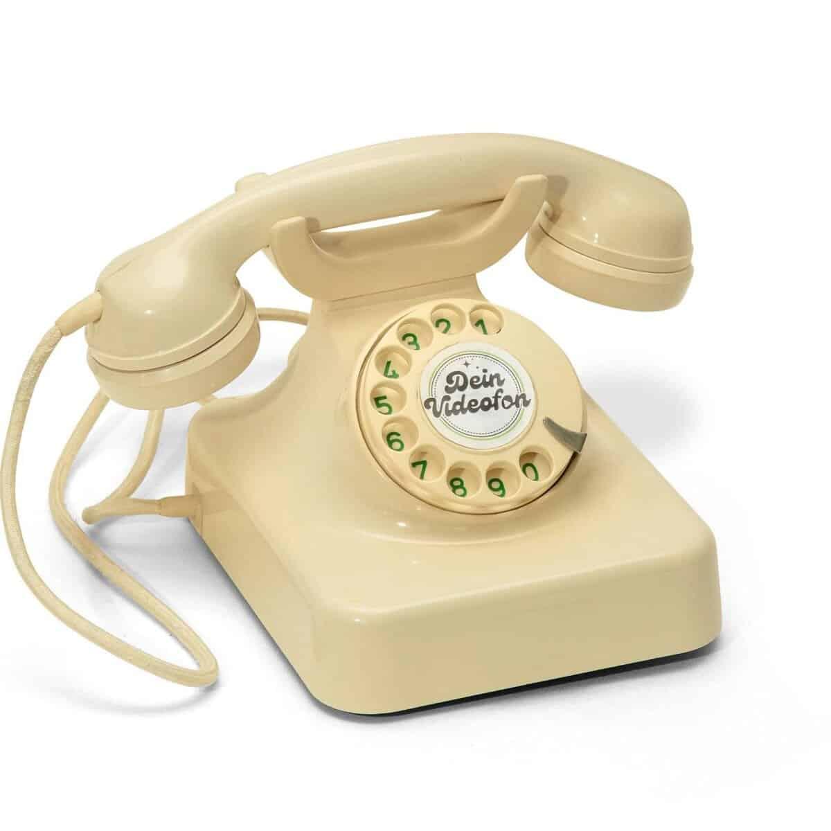 Audio-Gästebuch Wittje in elegantem Weiß – stilvolles Gästetelefon für Hochzeiten und Events, zeitloses Design, unvergessliche Erinnerungen aufnehmen