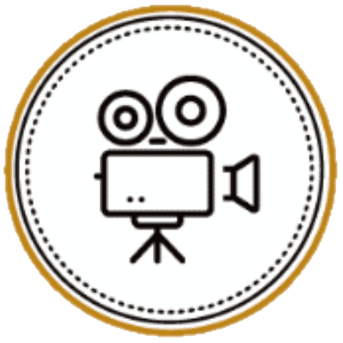 Videobox Icon – steht für die Videofunktion im Videofon, mit der Hochzeitsgäste emotionale Videobotschaften aufnehmen können