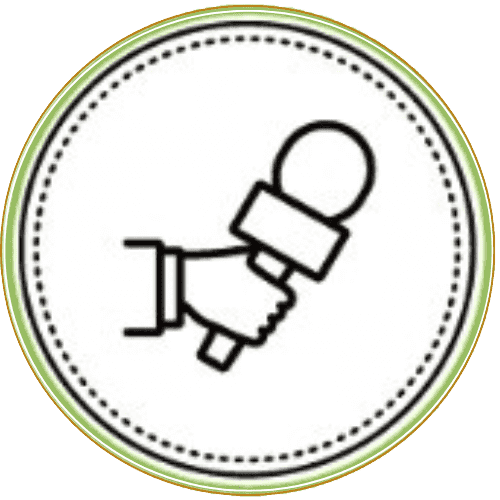 Karaoke Icon – steht für die Karaoke-Funktion im Videofon, mit der Hochzeitsgäste singen und Spaß haben können