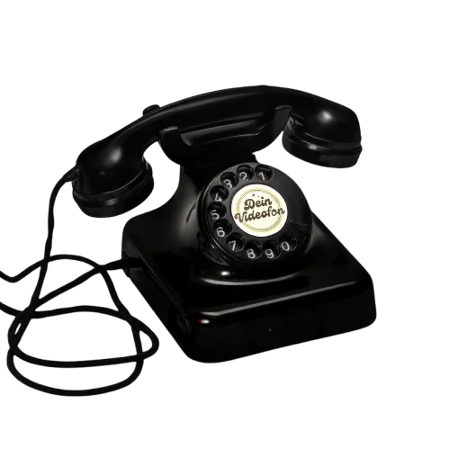 Audio-Gästebuch Swartje in elegantem Schwarz – stilvolles Gästetelefon für Hochzeiten und Events, modernes Design, hochwertige Erinnerungen festhalten